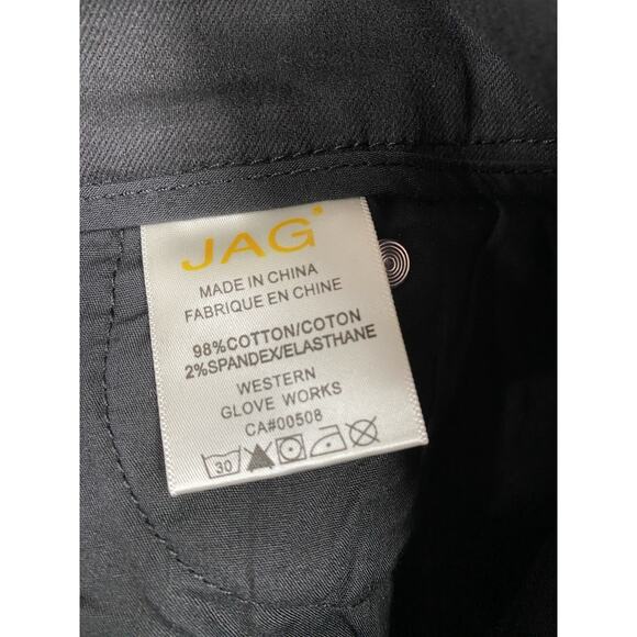 Jag Jeans Womens 16 Black Slim Leg Pull On Stretch Pants Hi Rise Elastic NWT - Picture 9 of 12